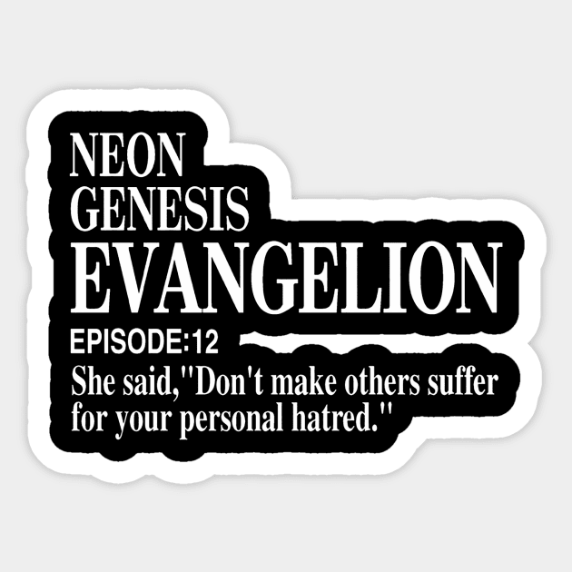 Neon Genesis Evangelion Sticker by tsukyuo